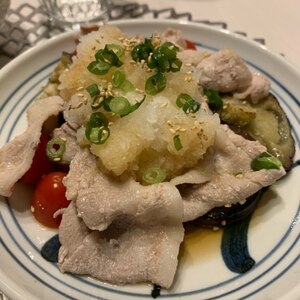 夏にぴったり！なすと豚バラ肉のさっぱりおろしポン酢